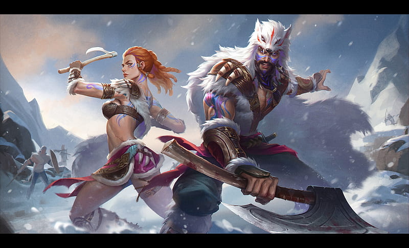 Warriors Girl Yoha Xu Couple Warrior Fantasy Man Hd Wallpaper Peakpx