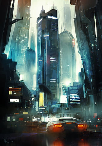 Sci Fi Cyberpunk HD Wallpaper by saxonzs