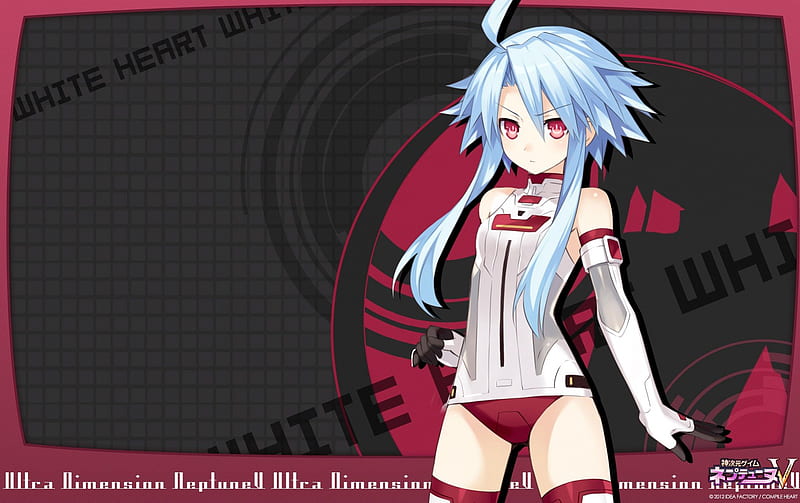 White Heart, neptunia hyperdimension, game, girl, anime, HD wallpaper