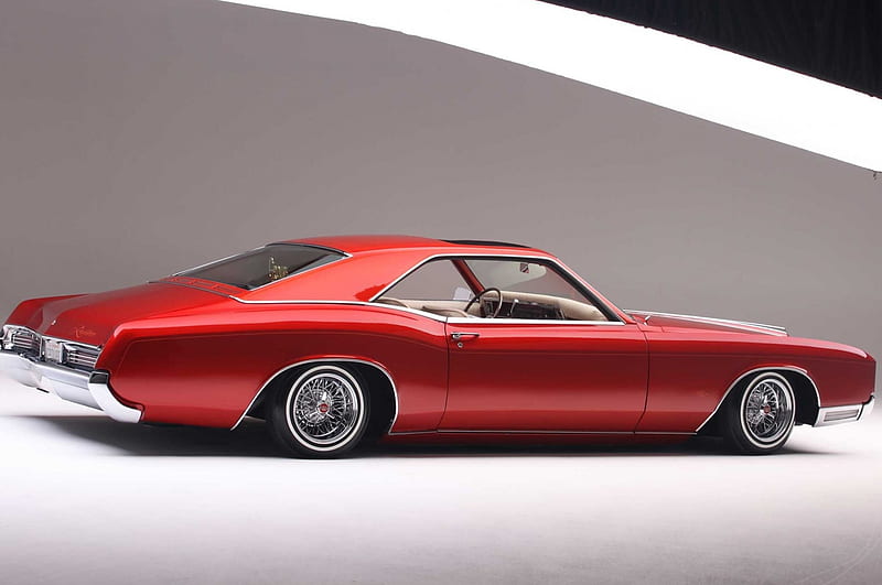 1967-Buick-Riviera, Classic, Red, GM, Buick, HD wallpaper