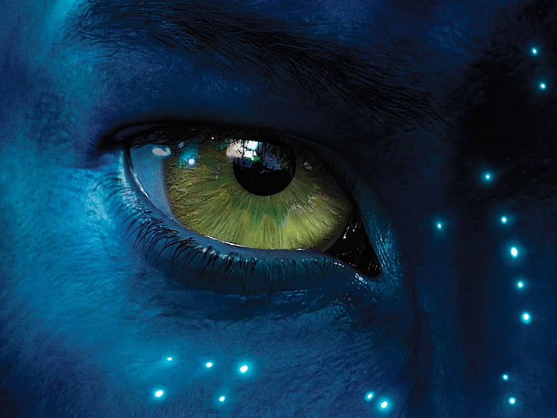 Avatar, blue, eye, poster, fantasy, movie, HD wallpaper