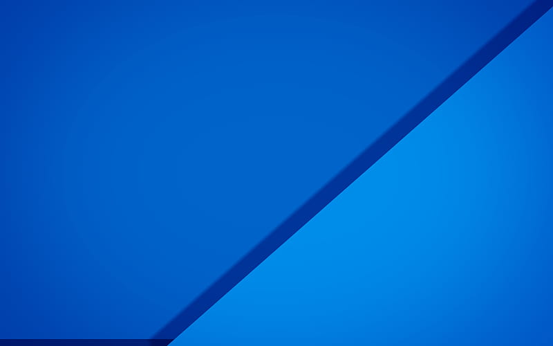 blue material design, triangle, geometric shapes, lollipop, triangles, creative, geometry, blue background, HD wallpaper