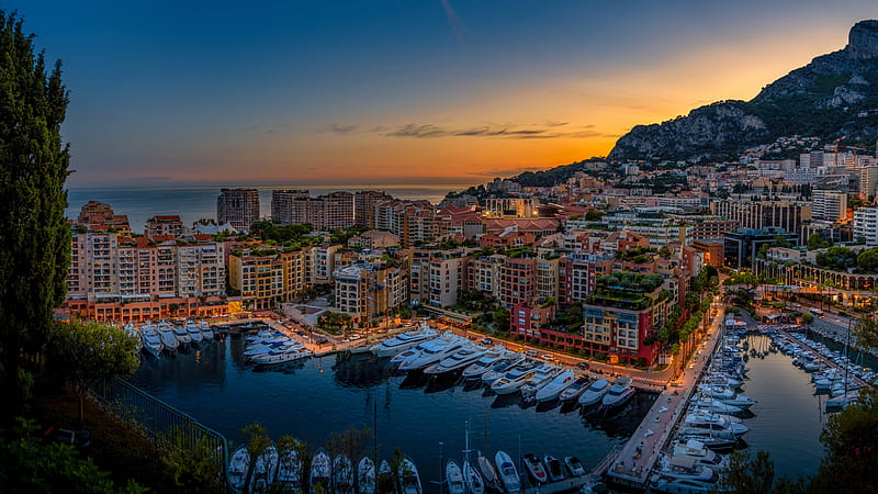 Monte Carlo Harbor House Monaco Travel, HD wallpaper