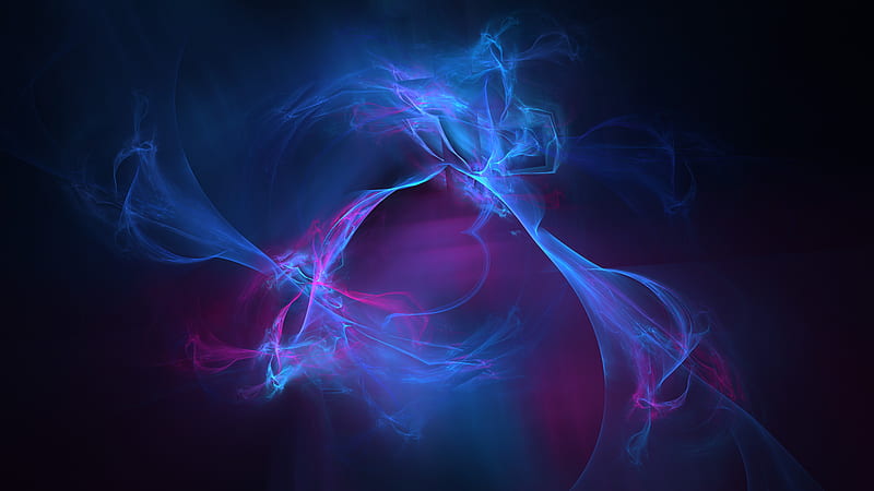 Blue Nebula Digital Art Energy Flame Plasma Space, abstract, digital-art, artist, nebula, space, HD wallpaper