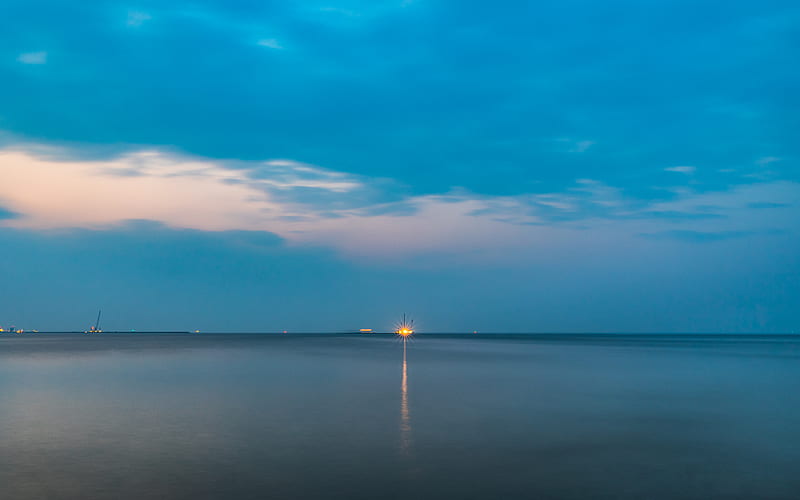 body of water under blue sky during daytime, HD wallpaper body of water under blue sky during daytime, HD wallpaper