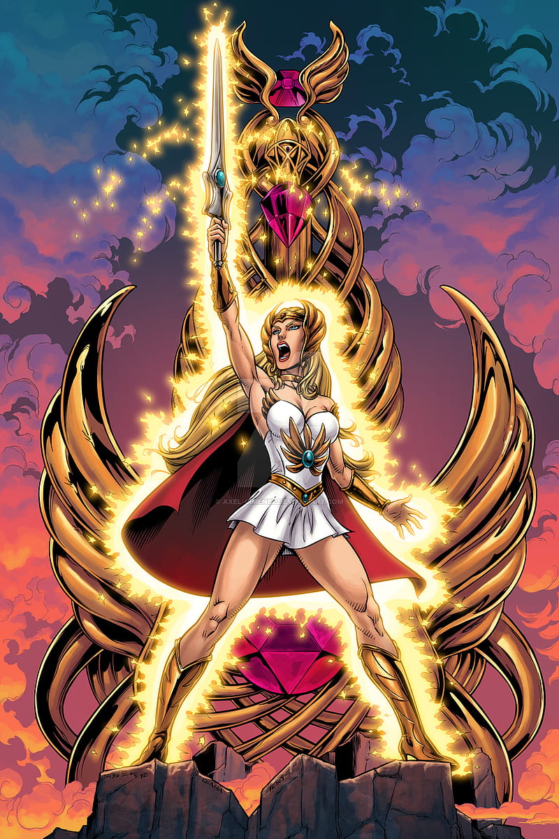 She-Ra, illustration, fan art, warrior, princess, HD phone wallpaper
