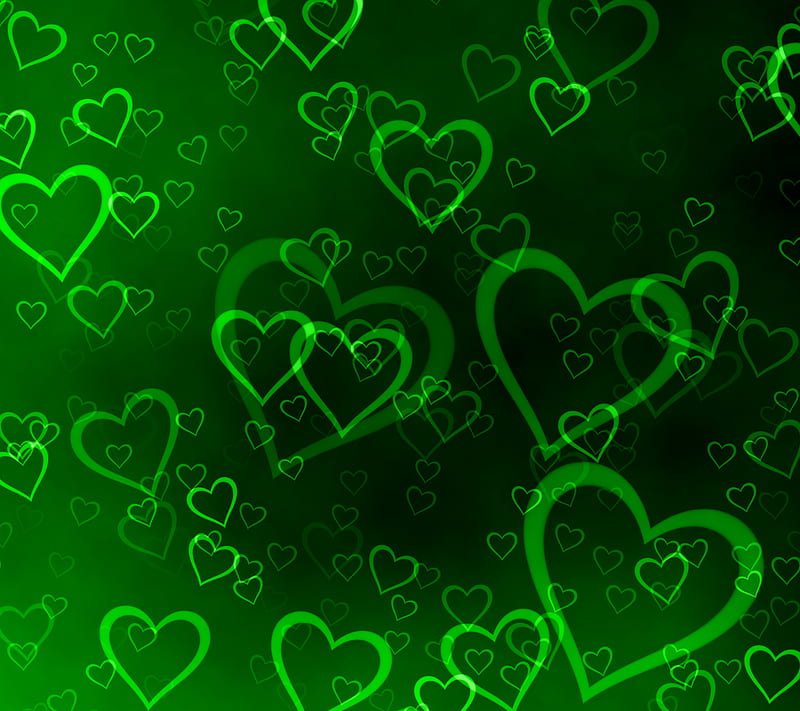 HD green hearts wallpapers | Peakpx