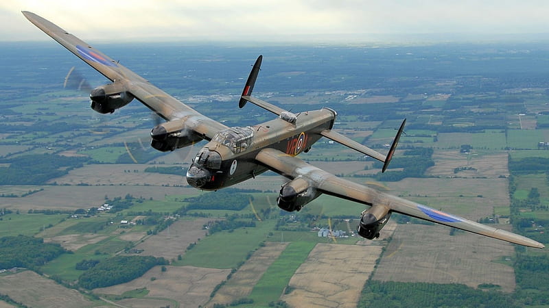 Avro Lancaster, RAF, World War Two, British Aircraft, HD wallpaper
