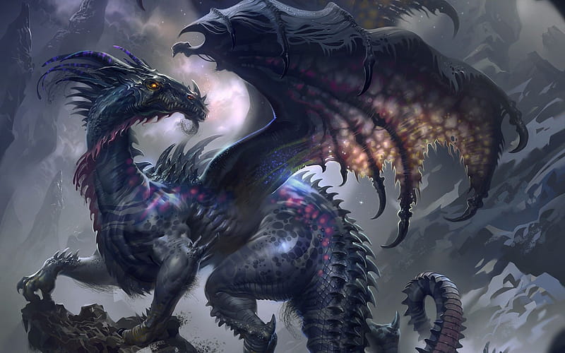 Dragons : Fire with Rhage, dangerous dragon, HD wallpaper