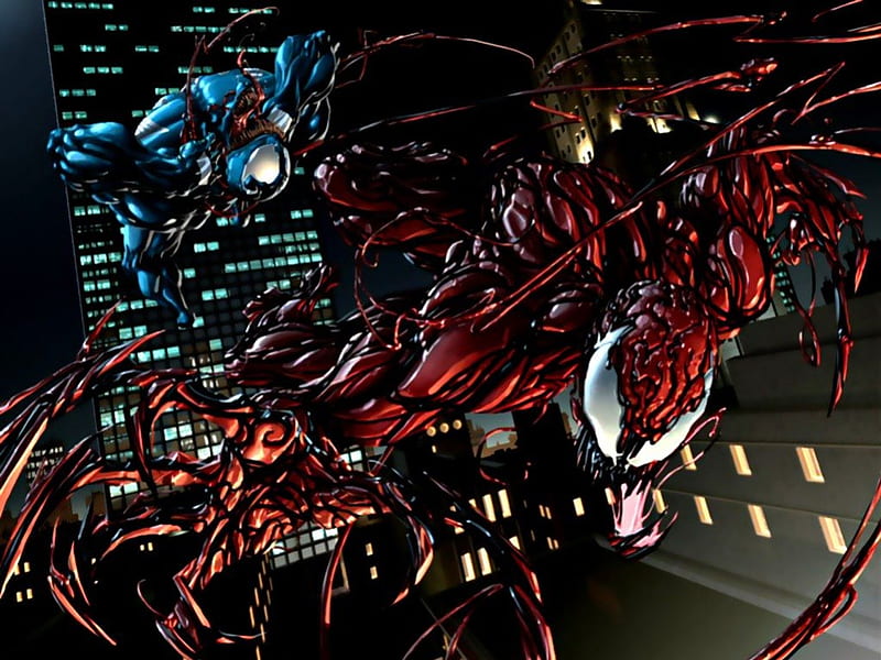 Venom vs Carnage, marvel, venom, comics, carnage, villain, HD wallpaper ...