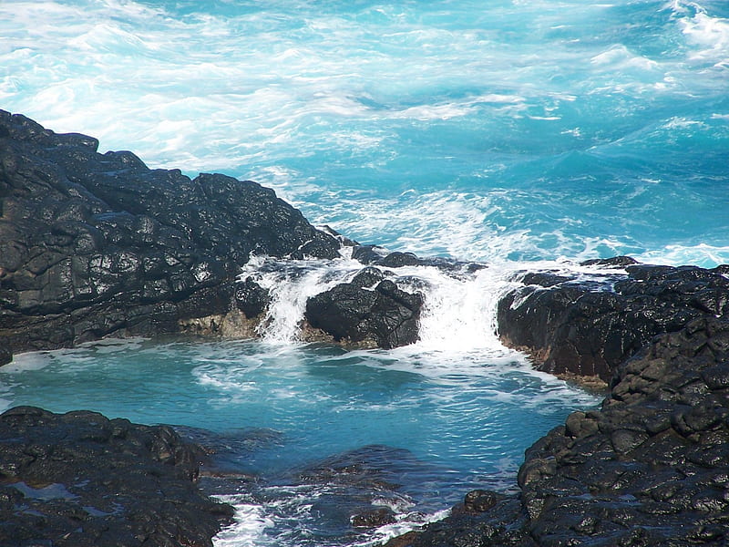 Crystal Bay, Norfolk Island, rocks, crystal bay, ocean waves, norfolk island, HD wallpaper