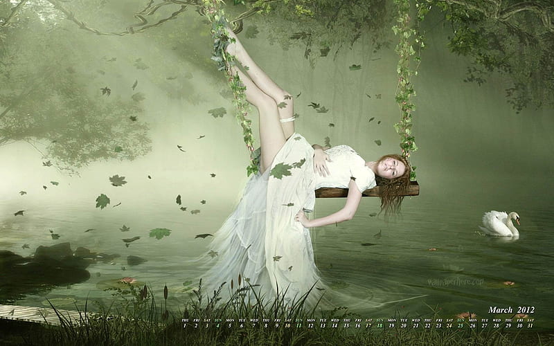 Beautis-March 2012 calendar themes, HD wallpaper