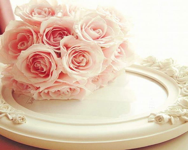 Soft Bouquet, bouquet, pastel, soft, pink, pink roses, elegant, HD ...