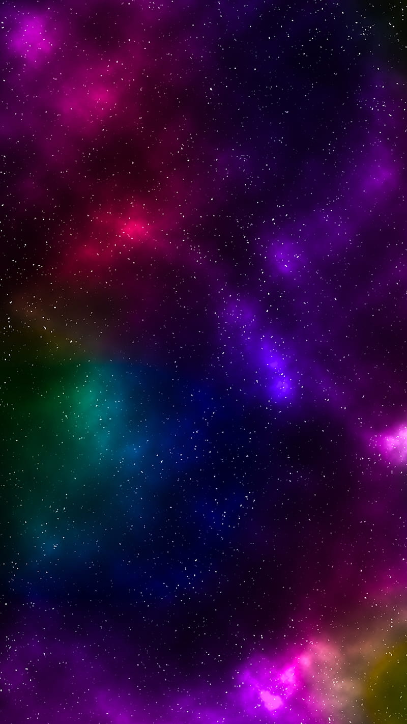 Galaxy, colorful, colors, nebula, space, stars, universe, HD phone wallpaper