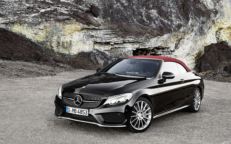 Amg, Mercedes Benz, C Class, Convertible Ultra 16:10 Background, Mercedes C200, HD wallpaper