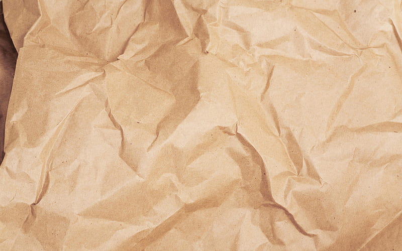 brown paper texture, macro, brown paper, vintage texture, crumpled paper, paper textures, brown backgrounds, brown crumpled paper, HD wallpaper