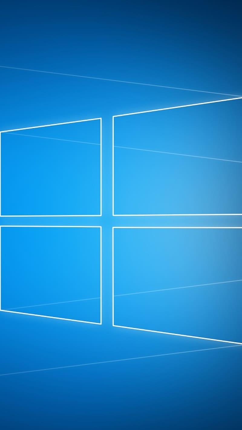 Windows 10 Hero, Blue Background, HD phone wallpaper
