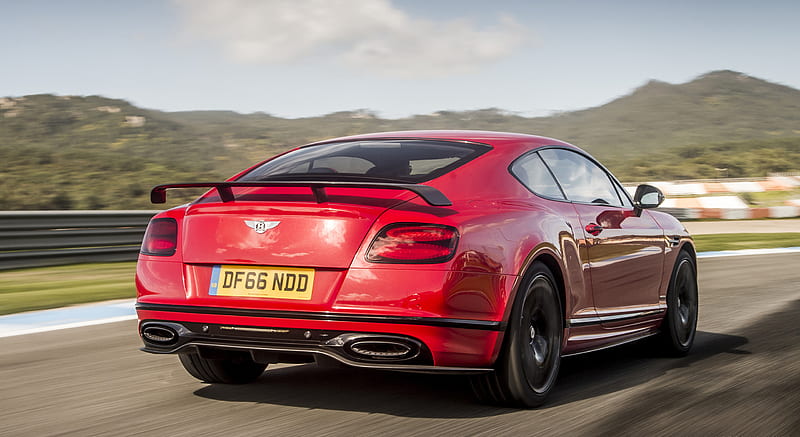 2018 Bentley Continental GT Supersports Coupe (Color: St. James Red) - Rear Three-Quarter , car, HD wallpaper