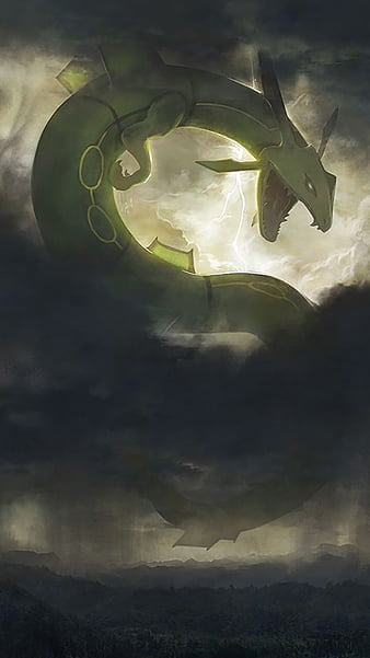 Shiny mega rayquaza HD wallpapers