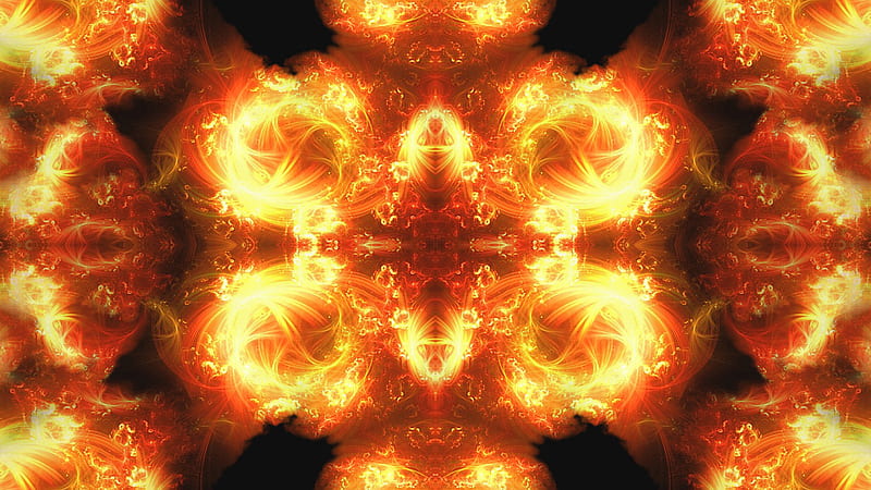 Abstract, Kaleidoscope, Colors, Flare, Gold, HD wallpaper