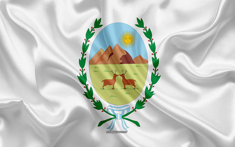 Flag of San Luis silk flag, province of Argentina, silk texture, San Luis province flag, creative art, San Luis, Argentina, HD wallpaper