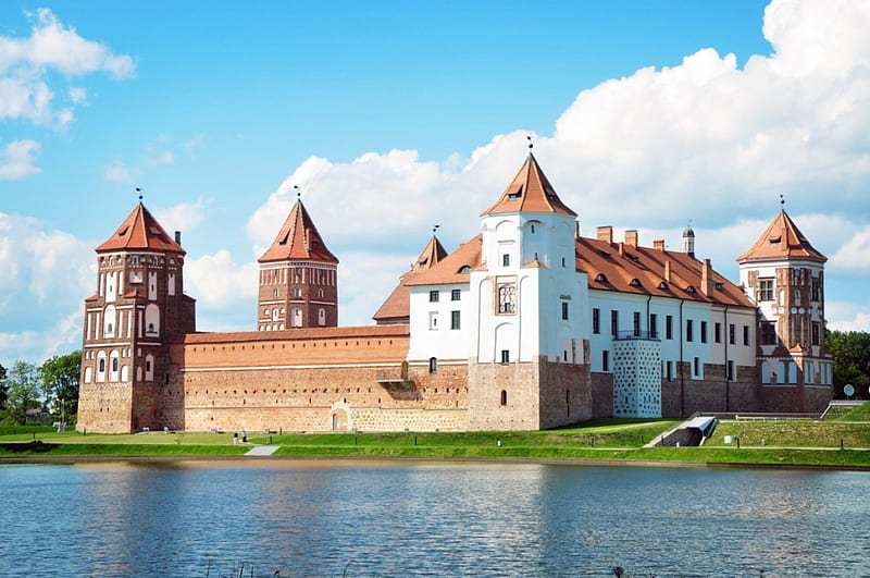 Mir castle in Belarus, Belarus, castle in belarus, Castles, castle, HD wallpaper