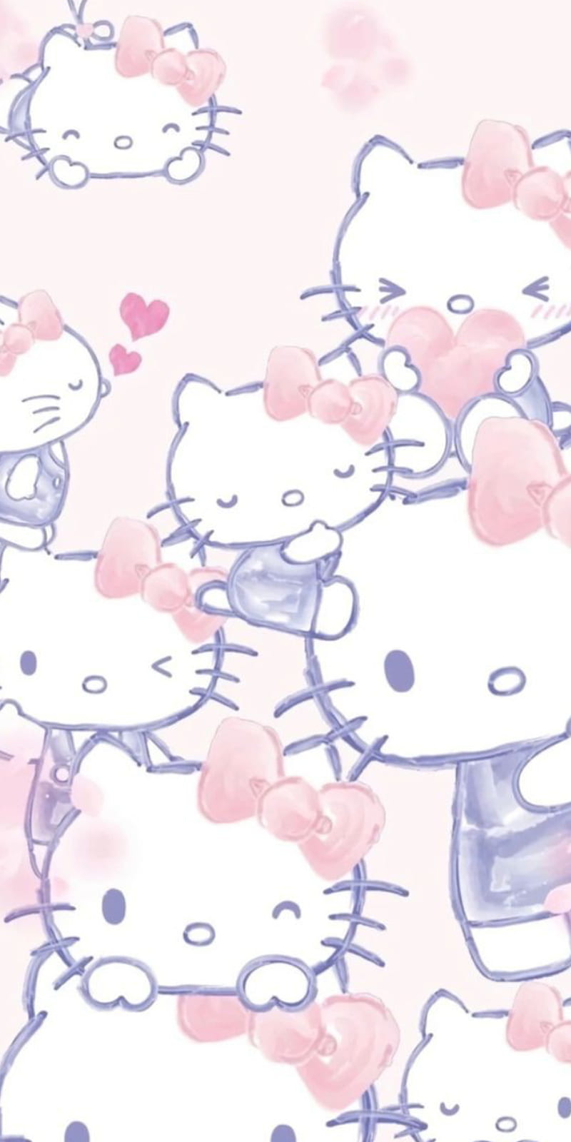 wallpaper for hello kitty all pink lock screen｜TikTok Search