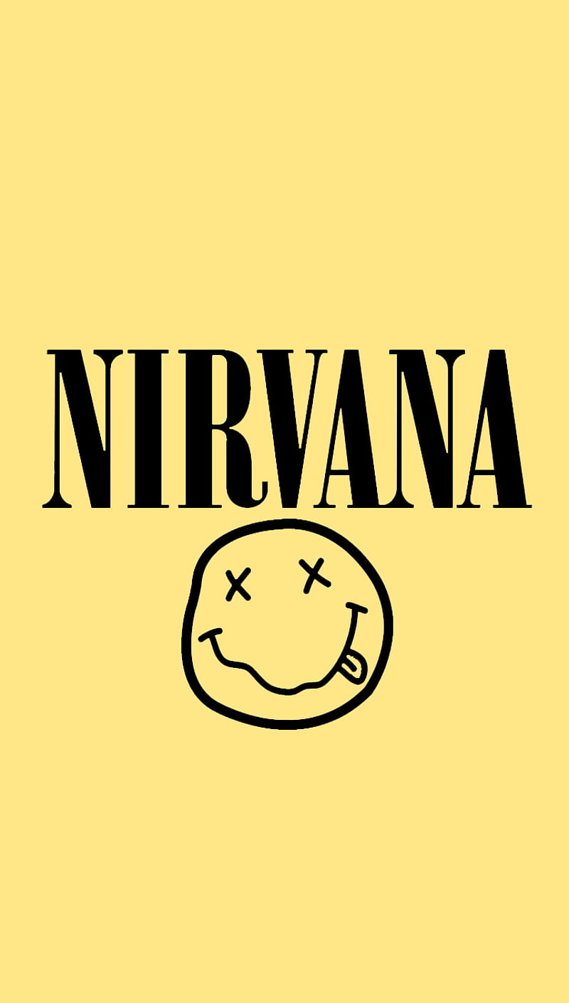 Nirvana Logo, grunge, music, HD phone wallpaper