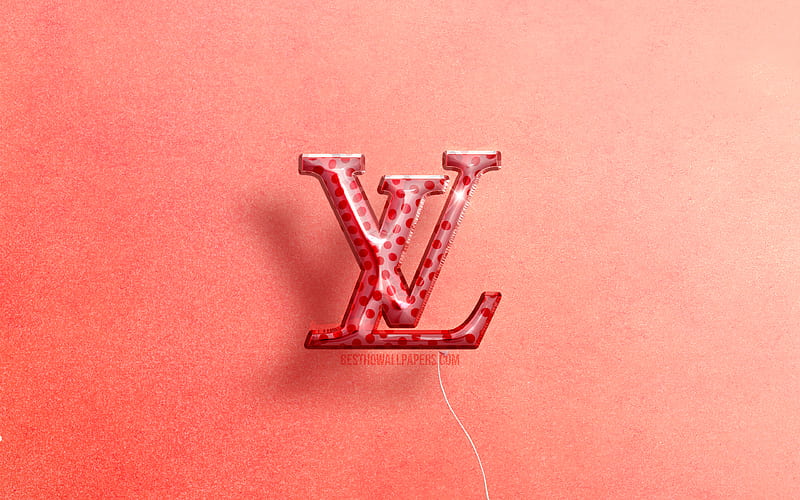 Louis Vuitton 3D logo, artwork, fashion brands, pink realistic balloons, Louis  Vuitton logo, HD wallpaper