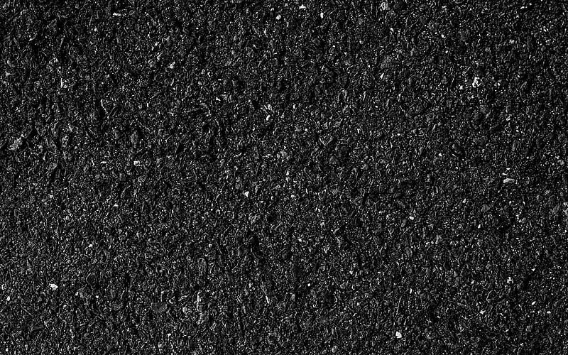 black asphalt background macro, stone textures, grunge backgrounds, black stone, asphalt textures, black backgrounds, HD wallpaper