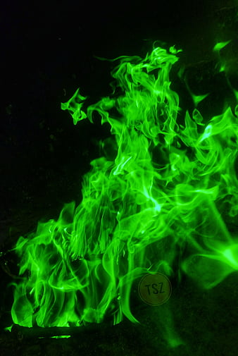 cool green fire backgrounds