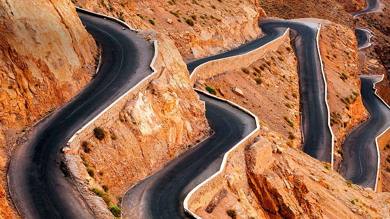 Dangerous winding road-2015 Bing theme, HD wallpaper
