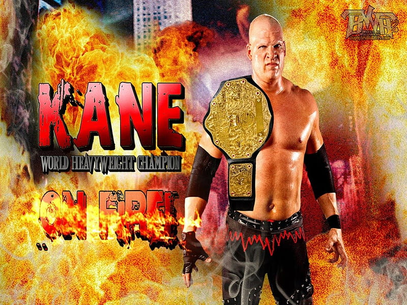 Kane Is On Fire, red, wwf, kane, smackdown, hellfire, la maquina, wwe, demon, raw, big, brimstone, monster, ecw, devil, favorite, HD wallpaper
