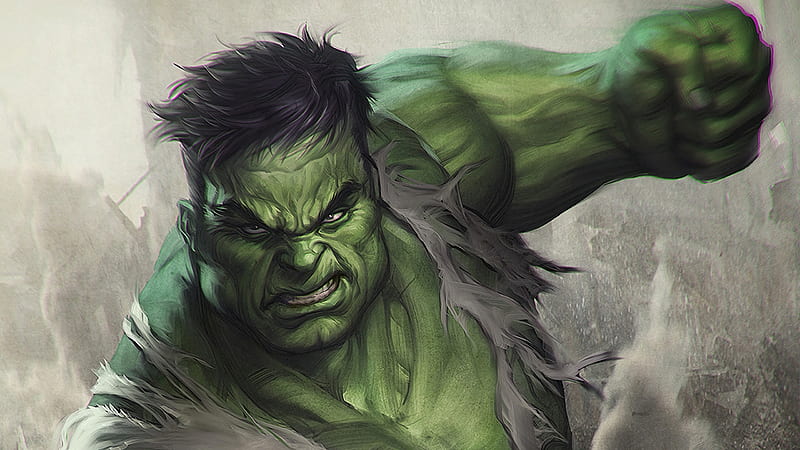 Hulk Angry Art, hulk, superheroes, artwork, digital-art, HD wallpaper