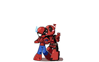 Deadpool And Spider Man Cute SpiderMan Deadpool HD phone wallpaper   Pxfuel