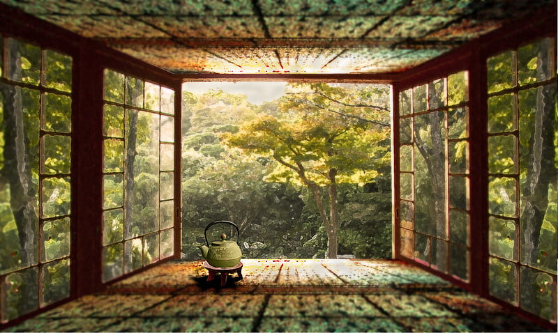Tea Time, pretty, house, home, kantai, bonito, adorable, tea, sweet, nice,  anime, HD wallpaper | Peakpx