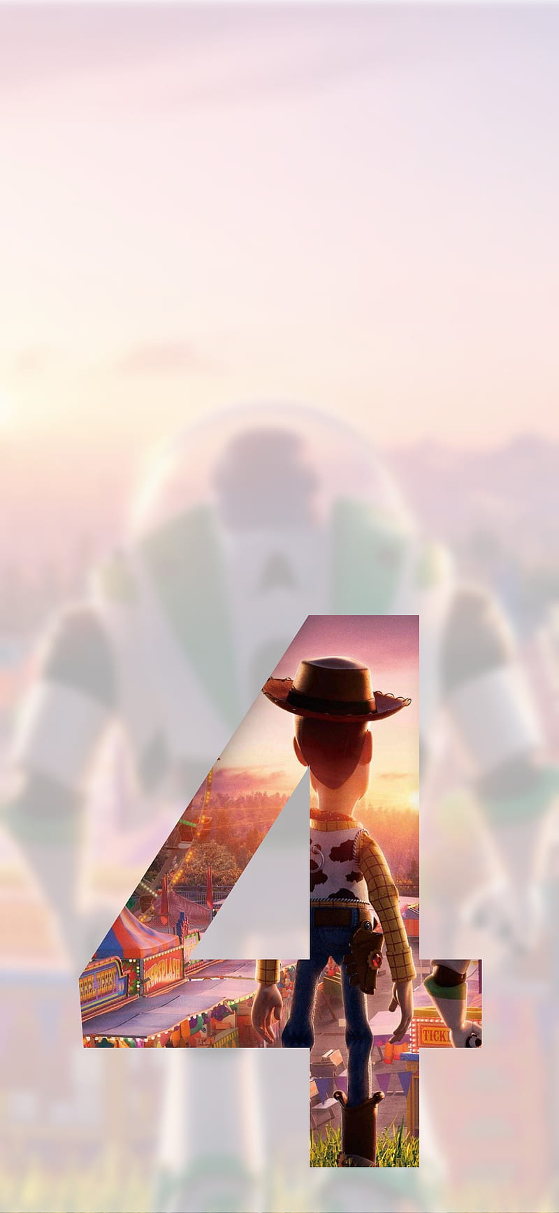 Toy Story 4, blur, iphone, movie, woody, HD phone wallpaper