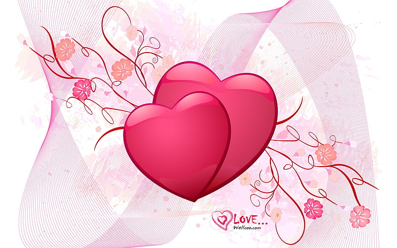 Soulmate - Valentines Day heart-shaped design 01, HD wallpaper
