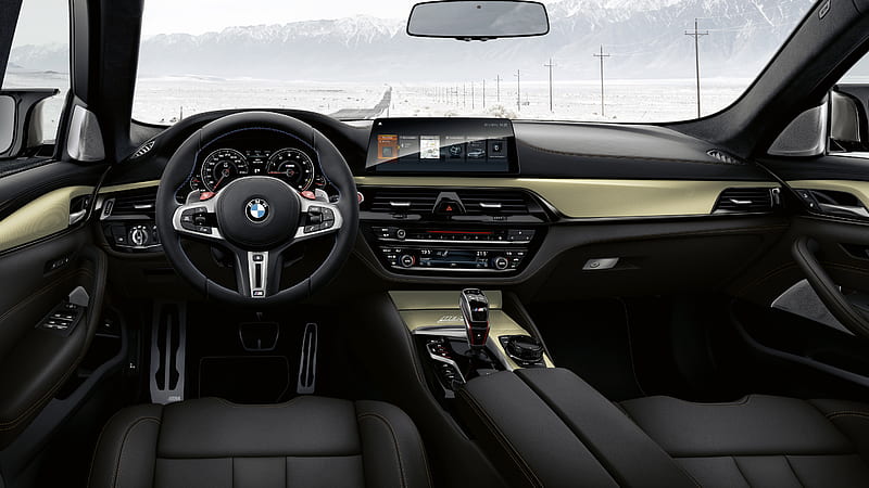 BMW M5 Competition Edition 35 Jahre 2019 Interior, HD wallpaper