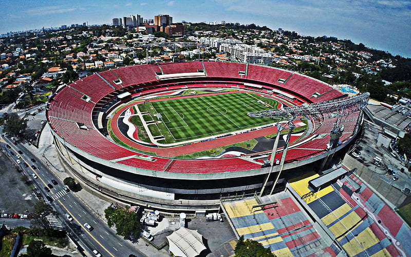 Morumbi, Sao Paulo FC Stadium, Estadio do Morumbi, Estadio Cícero Pompeu de Toledo, Brazilian Football Stadium, Sao Paulo, Brazil, HD wallpaper