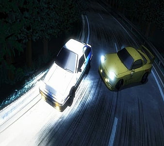 ANIME, car, initial d, HD wallpaper