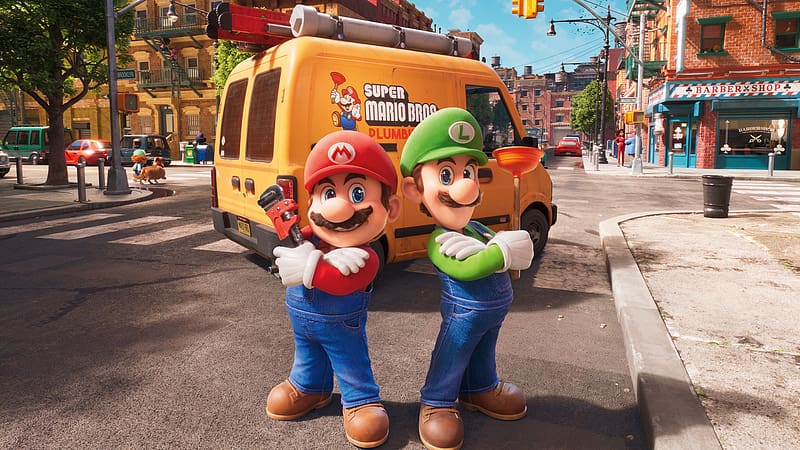 Mario & Luigi in Super Mario Bros Movie 2023, HD wallpaper