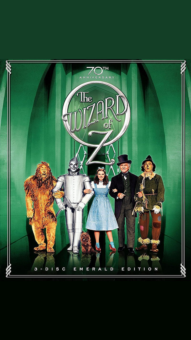The Wizard of Oz, 1939, 75th anniversary, movie, poster, HD phone wallpaper