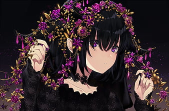 Cool Dark Anime Girl, black girl pfp HD wallpaper