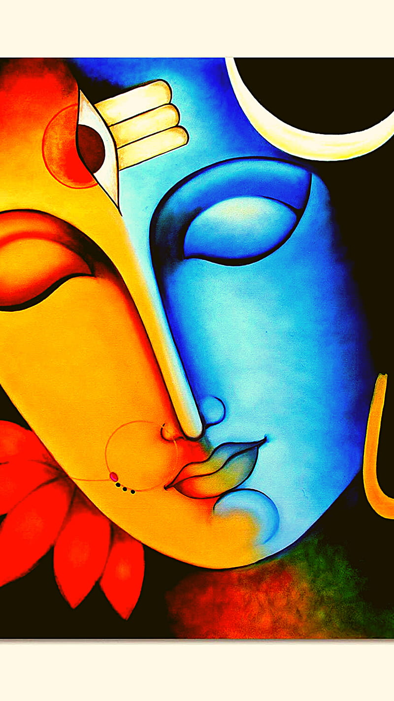 Beauty Of Indian Culture | Acrylic Painting On Canvas | Mahadev Swarnakar |  Exotic India Art