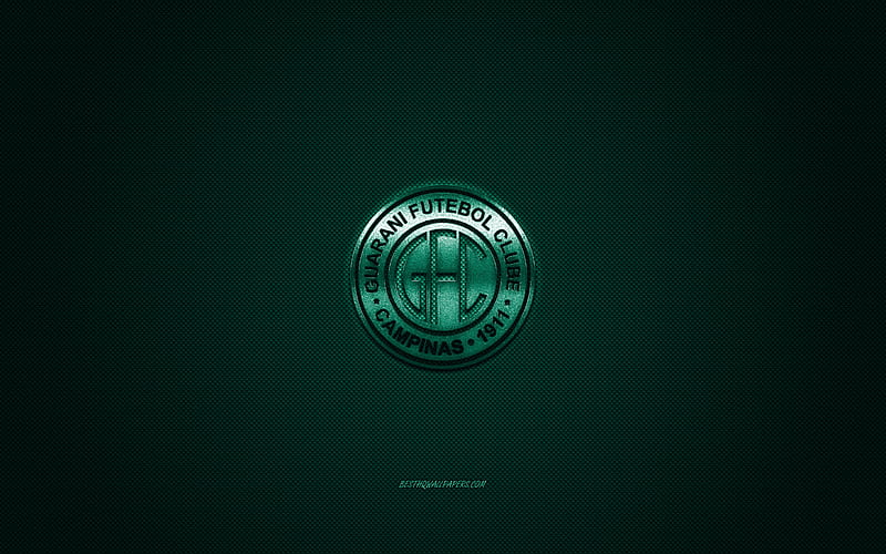 Guarani FC, Brazilian football club, Serie B, green logo, green carbon ...