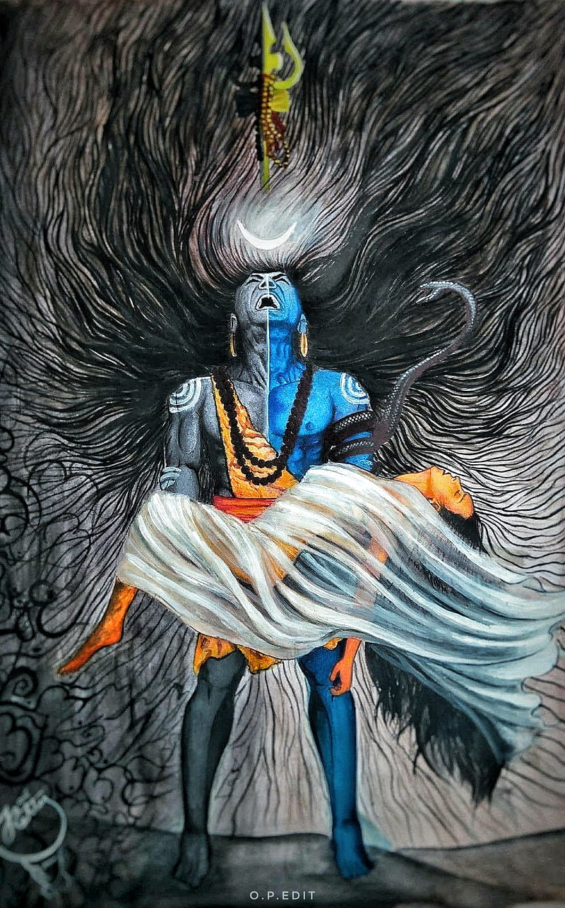 Shiva mahadev, angry, god, jaan, life, love, HD phone wallpaper ...