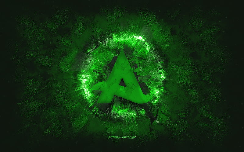 Afrojack logo, grunge art, green stone background, Afrojack green logo, Afrojack, creative art, green Afrojack grunge logo, HD wallpaper