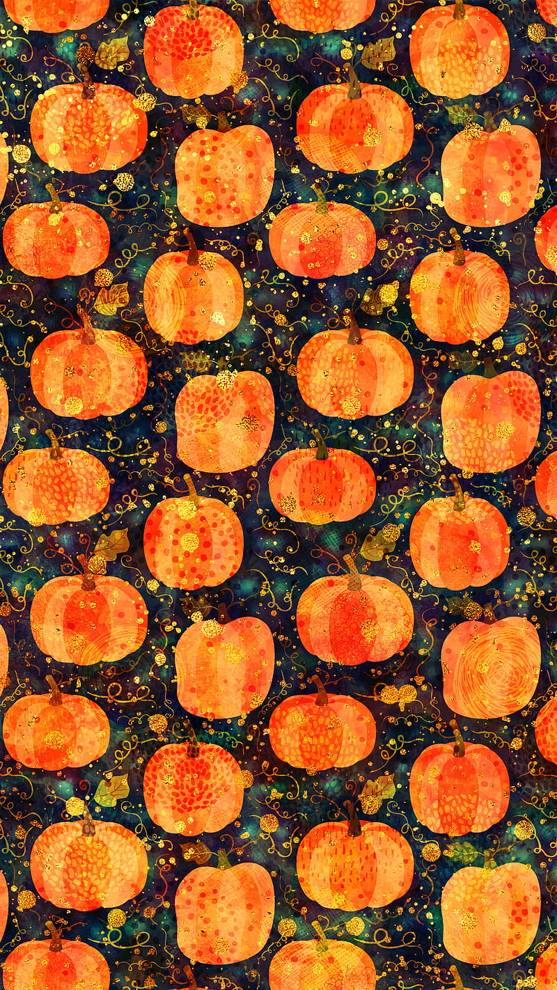 Pumpkins and Glitter, Halloween, October, Pravokrug, September,  Thanksgiving, HD phone wallpaper | Peakpx