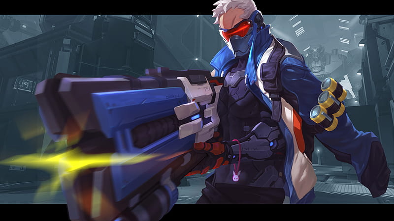 Soldier 76 characters, Overwatch, HD wallpaper